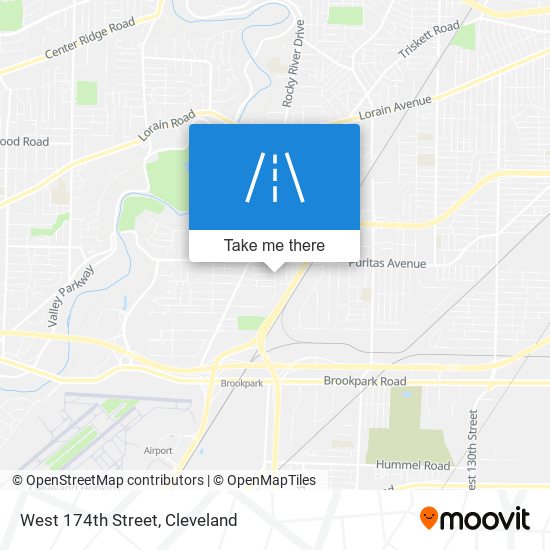 West 174th Street map