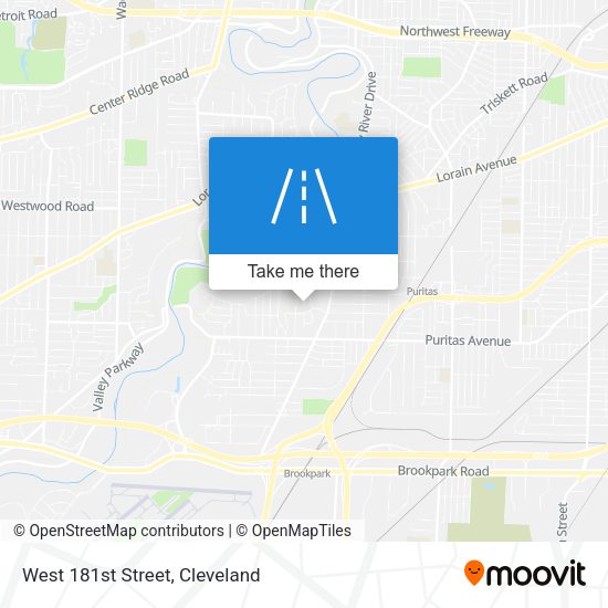 West 181st Street map