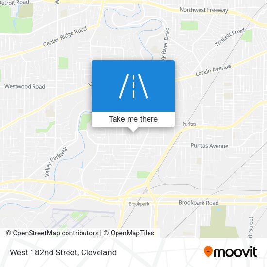 West 182nd Street map