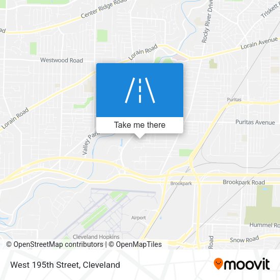 West 195th Street map
