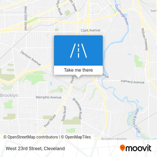 West 23rd Street map