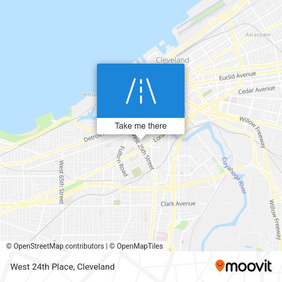 Mapa de West 24th Place