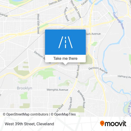 Mapa de West 39th Street
