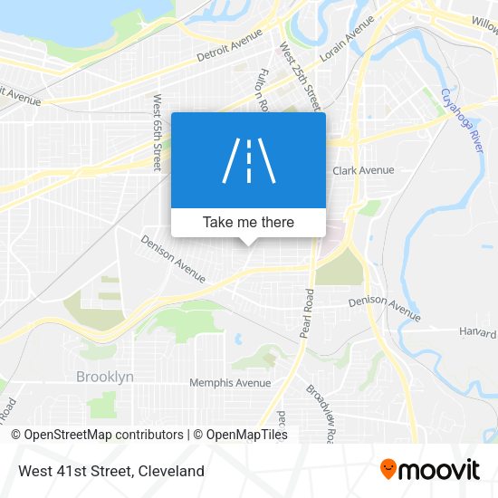 Mapa de West 41st Street