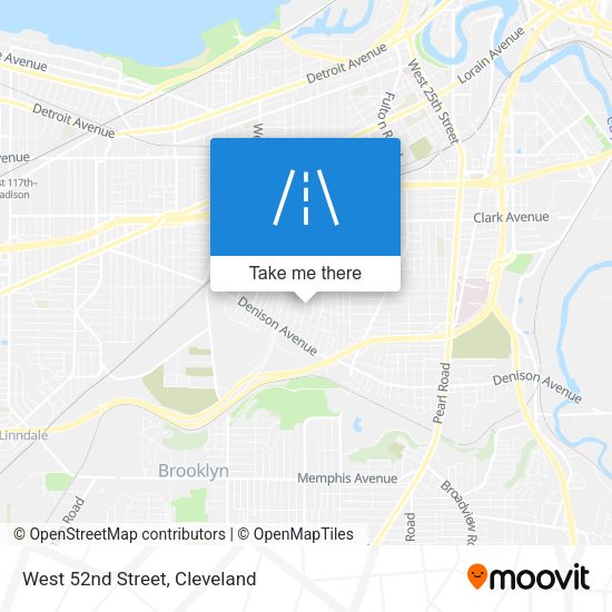 West 52nd Street map