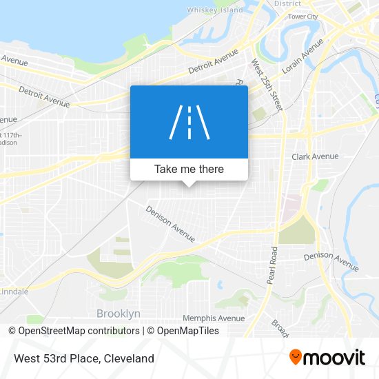 Mapa de West 53rd Place