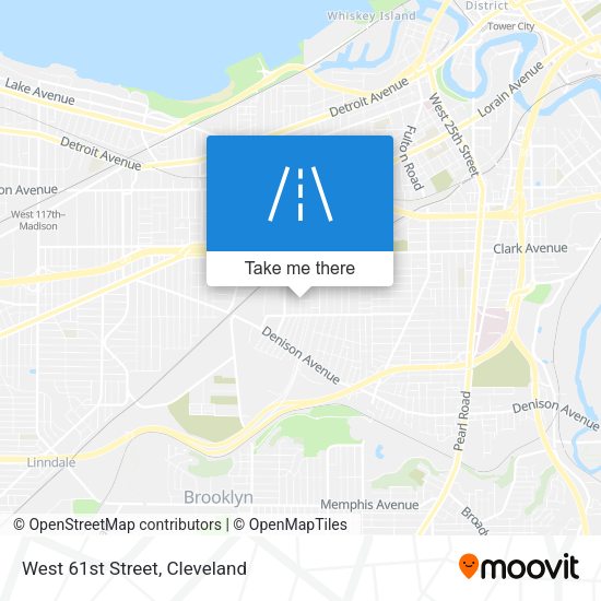 Mapa de West 61st Street