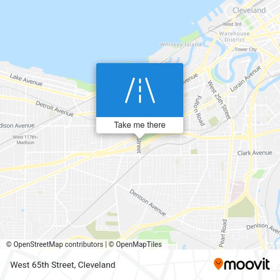 West 65th Street map