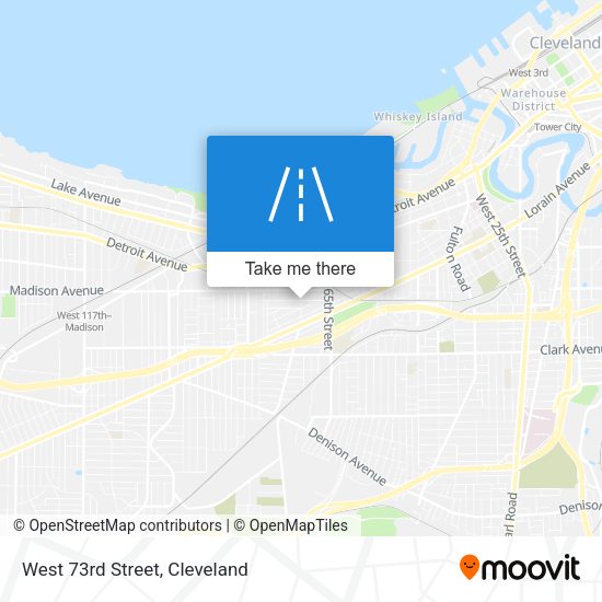 Mapa de West 73rd Street