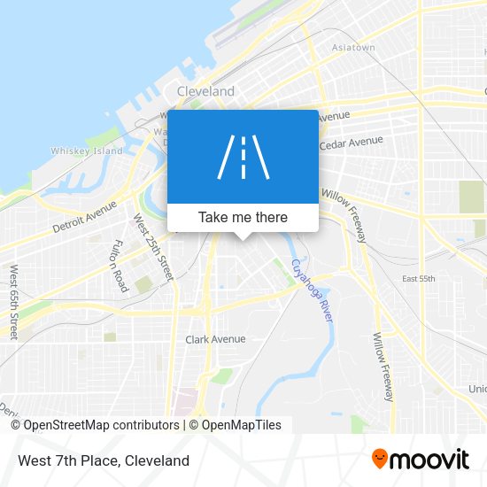 Mapa de West 7th Place