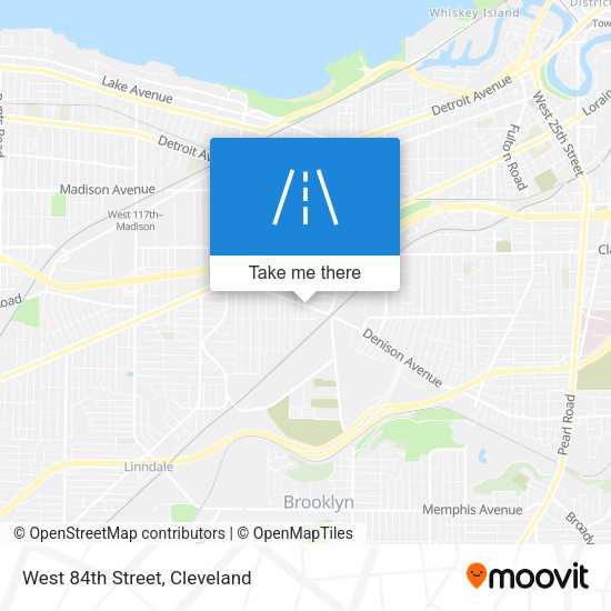 West 84th Street map
