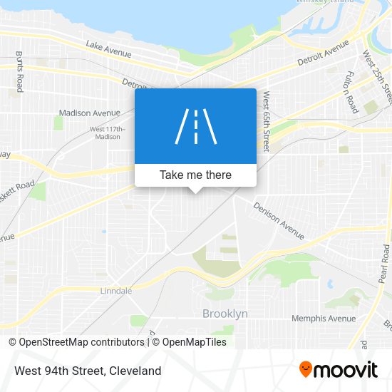 Mapa de West 94th Street