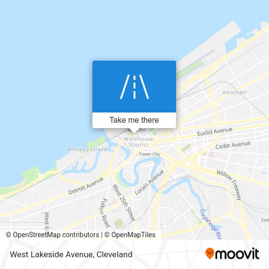 Mapa de West Lakeside Avenue