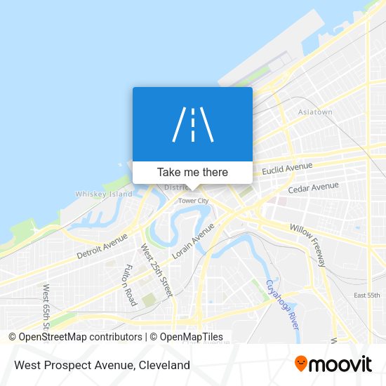 Mapa de West Prospect Avenue