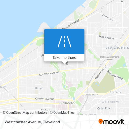 Westchester Avenue map