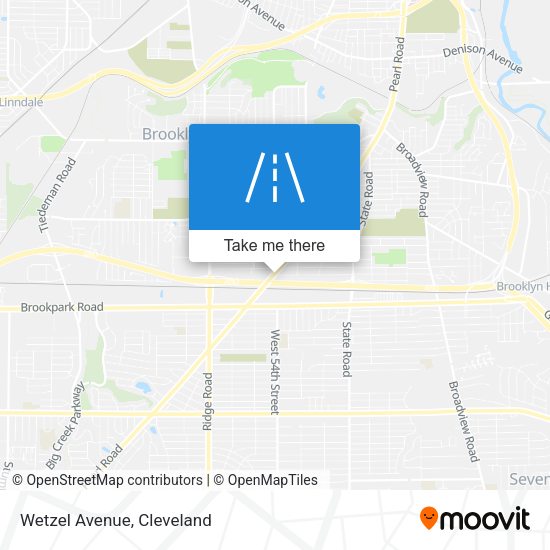 Mapa de Wetzel Avenue
