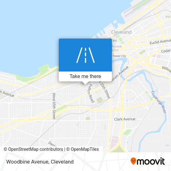 Woodbine Avenue map