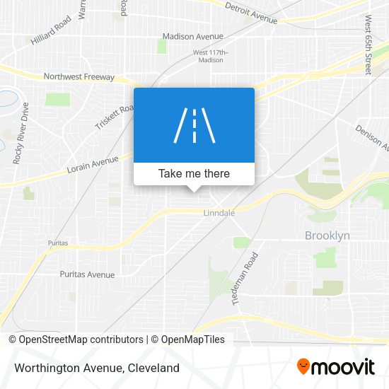 Worthington Avenue map
