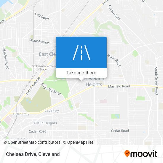 Chelsea Drive map