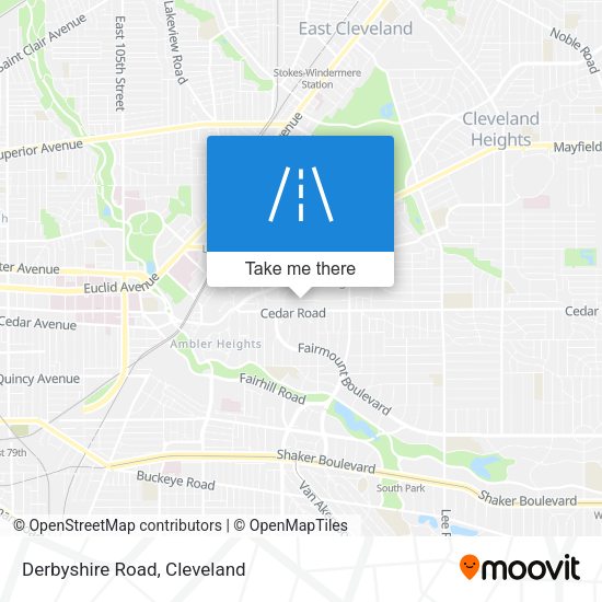 Mapa de Derbyshire Road