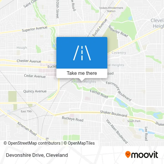 Devonshire Drive map