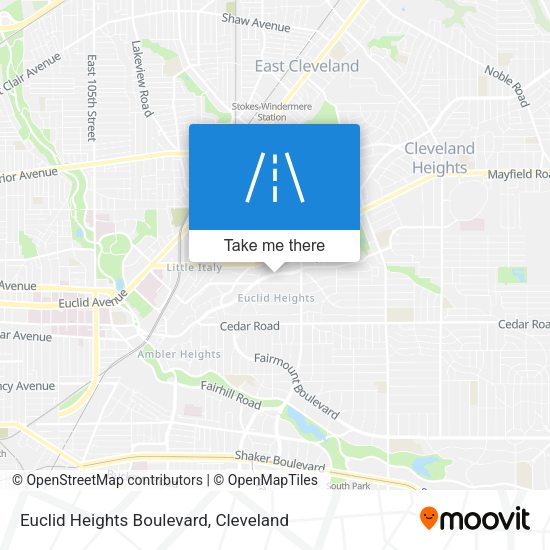 Euclid Heights Boulevard map