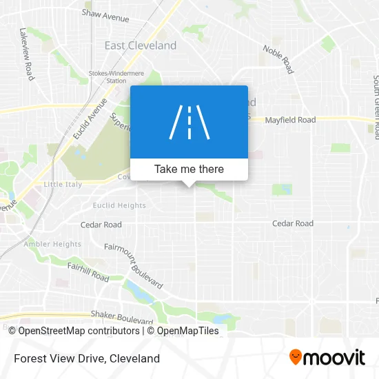 Forest View Drive map