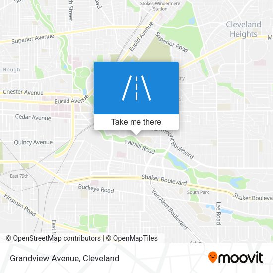Mapa de Grandview Avenue