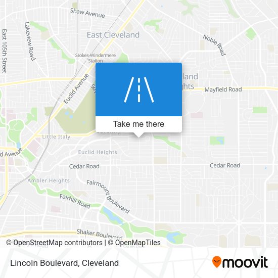 Mapa de Lincoln Boulevard