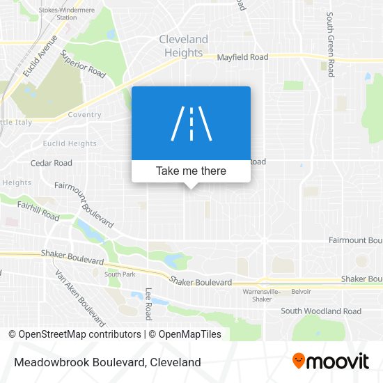 Meadowbrook Boulevard map