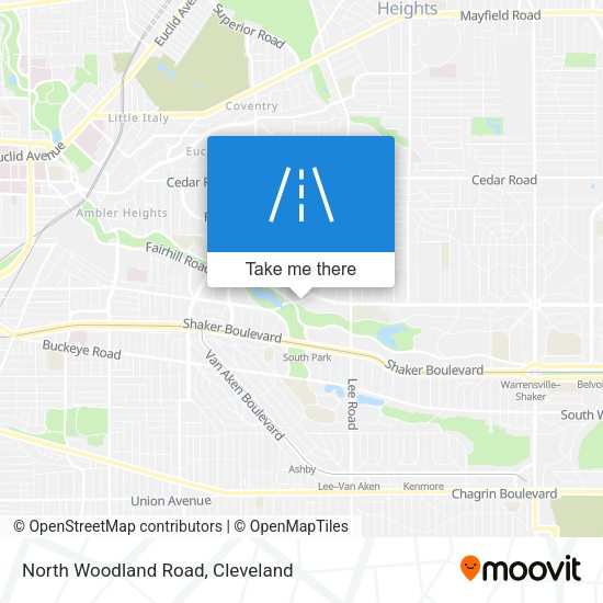 North Woodland Road map