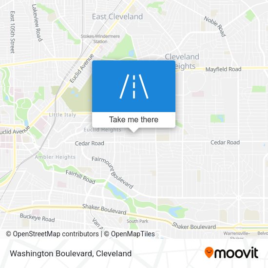Mapa de Washington Boulevard