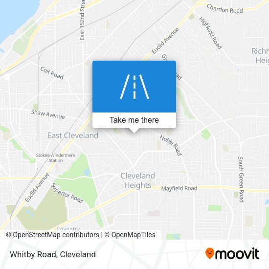 Mapa de Whitby Road