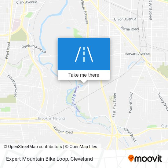 Expert Mountain Bike Loop map