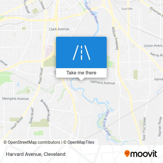 Mapa de Harvard Avenue