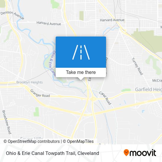 Ohio & Erie Canal Towpath Trail map