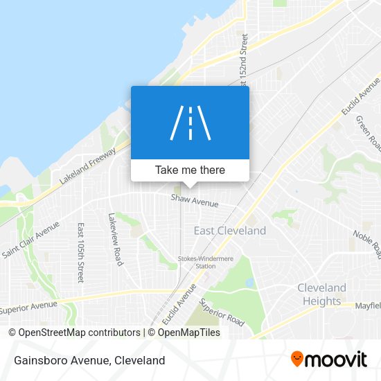 Gainsboro Avenue map