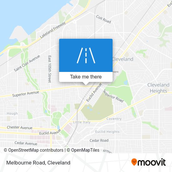 Melbourne Road map