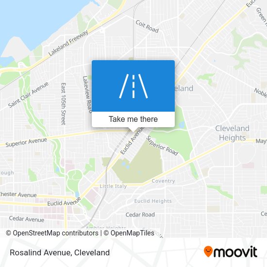 Mapa de Rosalind Avenue