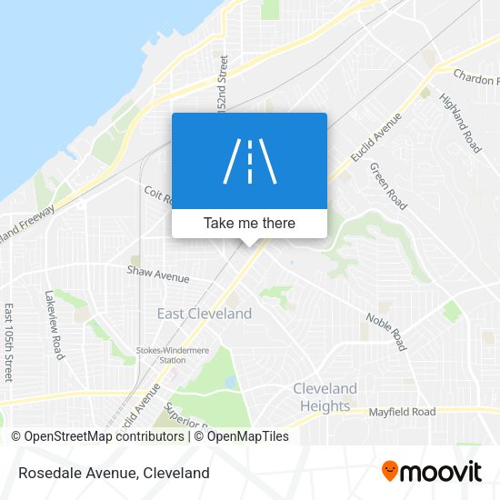 Mapa de Rosedale Avenue