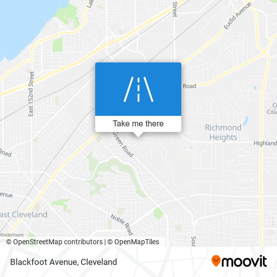 Blackfoot Avenue map