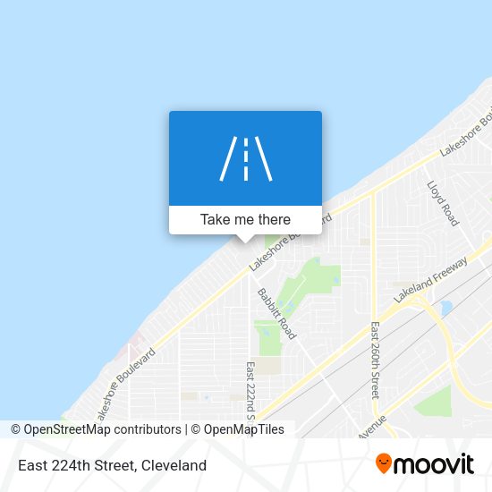 East 224th Street map