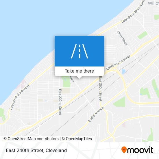 East 240th Street map