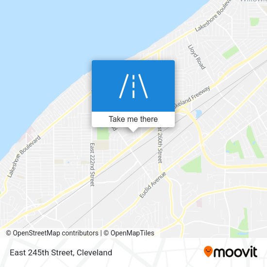 East 245th Street map