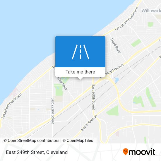 East 249th Street map