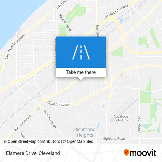 Elsmere Drive map