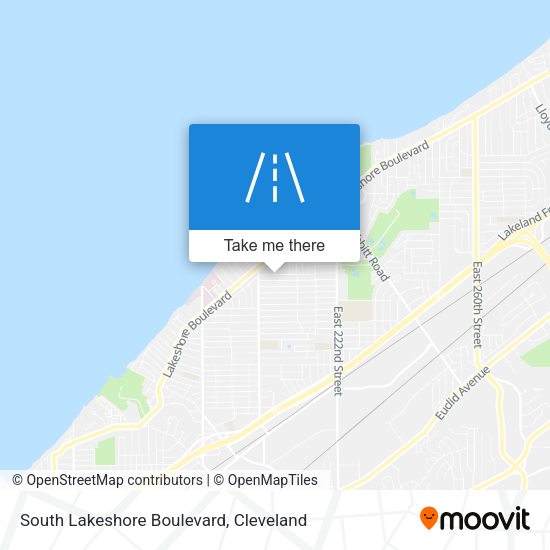Mapa de South Lakeshore Boulevard