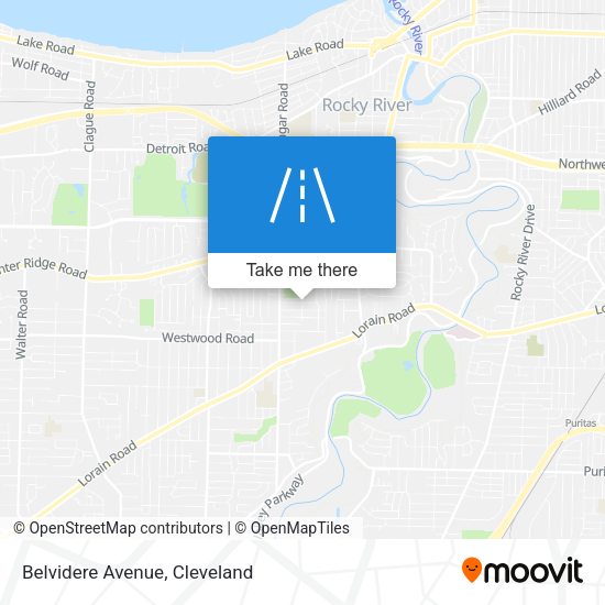 Belvidere Avenue map