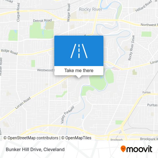 Mapa de Bunker Hill Drive