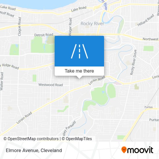 Mapa de Elmore Avenue